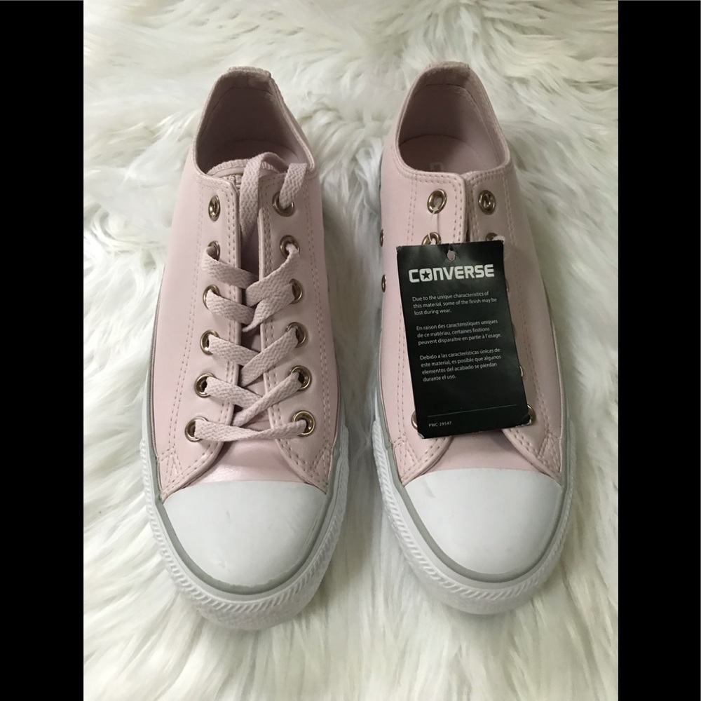 NWT Leather Converse All Star Ox Blush 8